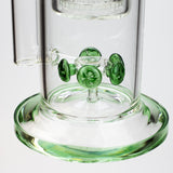 17" H2O glass water bong with double layer honeycomb [H2O-5005]