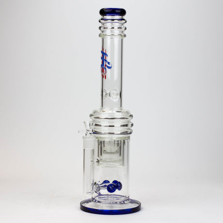 17" H2O glass water bong with double layer honeycomb [H2O-5005]