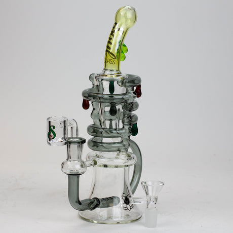 9.5" SOUL Glass 2-in-1 recycler bong [S2064]