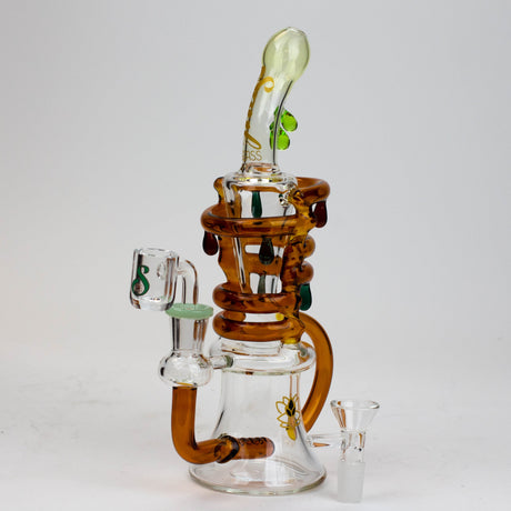 9.5" SOUL Glass 2-in-1 recycler bong [S2064]