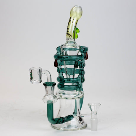 9.5" SOUL Glass 2-in-1 recycler bong [S2064]