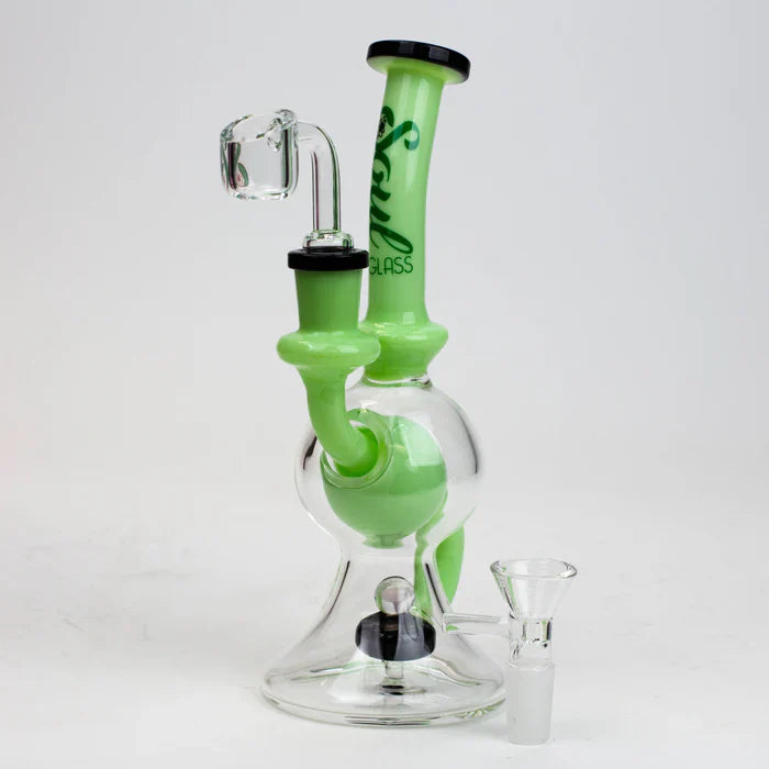 [4 Pack Bundle] 8" SOUL Glass 2-in-1 recycler bong [S2084] Glass Bong ONE