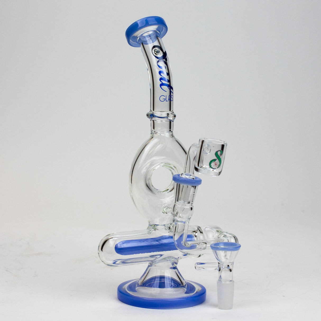 9" SOUL Glass 2-in-1 recycler bong [S2086]