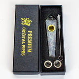 Acid Secs - Black light Natural Fire Stone Smoking Pipe with choke hole Quartz · Stone Pipe Acid Secs Productions Inc.