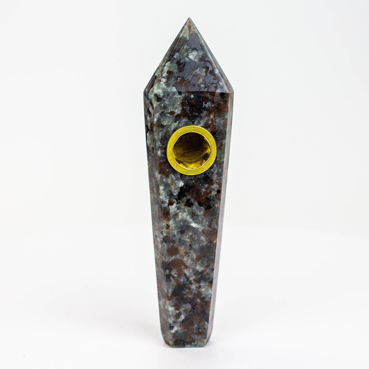 Acid Secs - Black light Natural Fire Stone Smoking Pipe with choke hole Quartz · Stone Pipe Acid Secs Productions Inc.