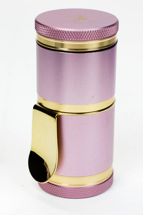 Mini Royale G Luxury Herb Grinder Metal Anodized Aerospace Aluminum-Rose Gold - One Wholesale