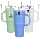 Pulsar | 8.5" Stonely Cup Water Pipe – Unique Insulated Cup Design Glass Bong Smoking Cat Distribution