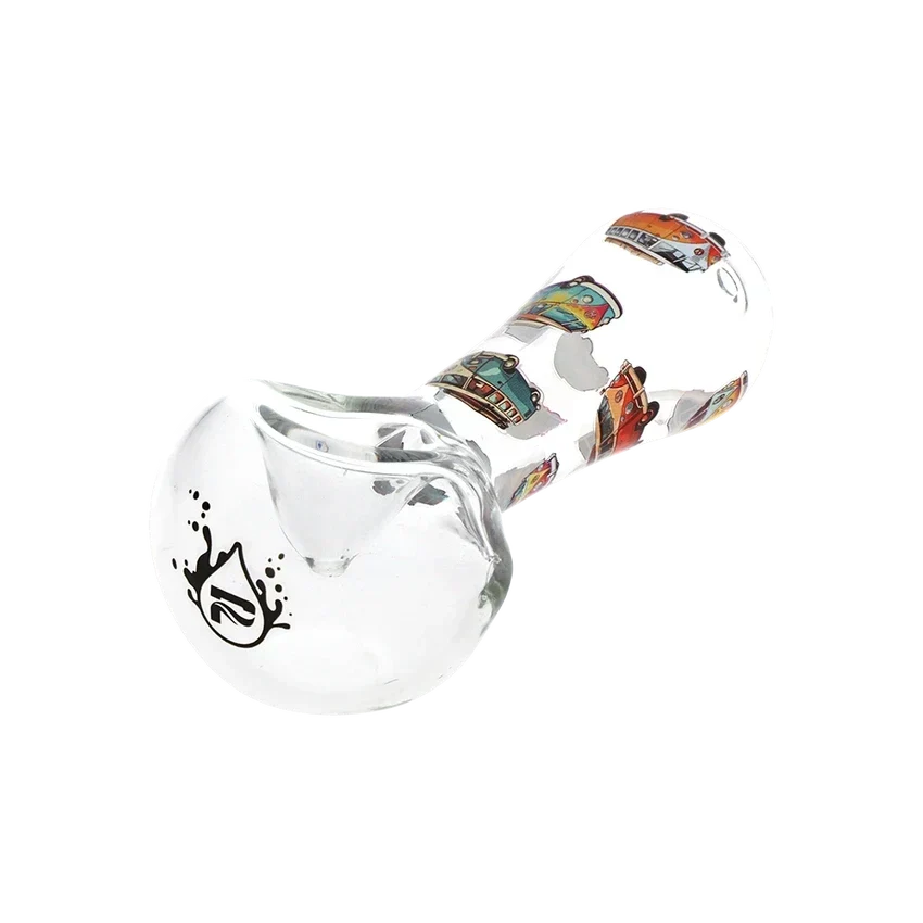 Pulsar VW Bus 4.5" Glass Spoon Pipe 3 Count set Glass Pipe Smoking Cat Distribution