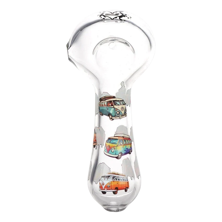 Pulsar VW Bus 4.5" Glass Spoon Pipe 3 Count set Glass Pipe Smoking Cat Distribution