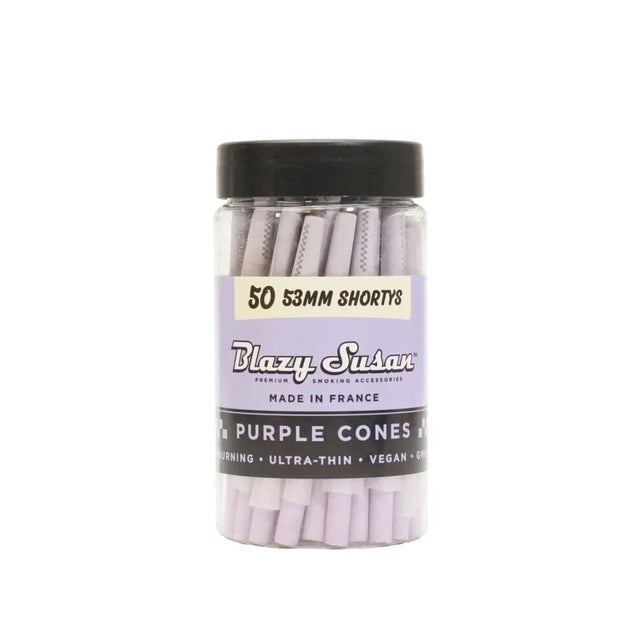 Blazy Susan | Purple shorty Cones Pack of 50 Pre-rolled Cone (Bulk / Tower) BB Canada