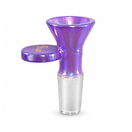 Fortune | 14mm Fun Aurora Glass Bowl Piece with Handle – Assorted Colors Bowl · Popper Fortune Purple