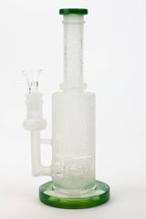 9.5" Sandblasting glass water bong with tire diffuser [Q14]- - One Wholesale