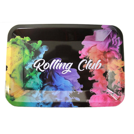 Rolling Club | Metal Rolling Tray - Small Tray Maq Distributors Rainbow Fumes