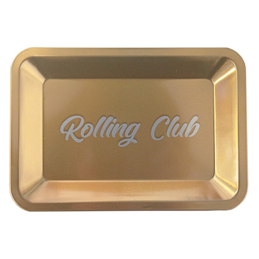 Rolling Club | Metal Rolling Tray - Small Tray Maq Distributors Gold