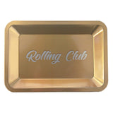 Rolling Club | Metal Rolling Tray - Small Tray Maq Distributors Gold