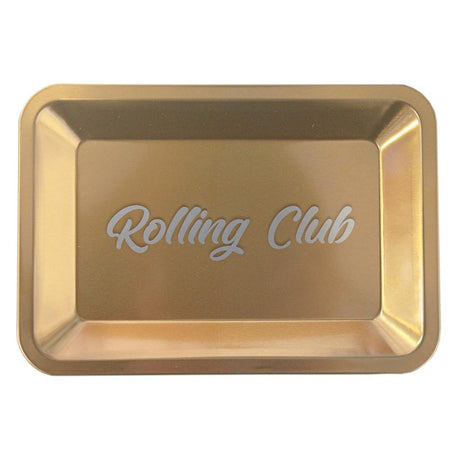 Rolling Club | Metal Rolling Tray - Small Tray Maq Distributors Gold