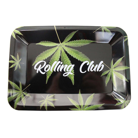 Rolling Club | Metal Rolling Tray - Small Tray Maq Distributors Leaves
