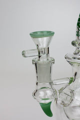 9.5" SOUL Glass 2-in-1 double glass sphere recycler- - One Wholesale