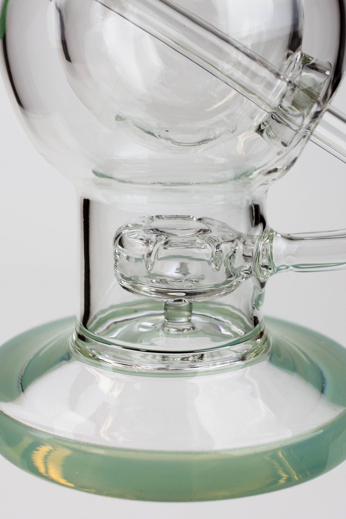 9.5" SOUL Glass 2-in-1 double glass sphere recycler- - One Wholesale