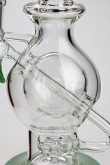 9.5" SOUL Glass 2-in-1 double glass sphere recycler- - One Wholesale