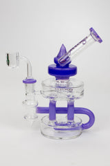 7" SOUL Glass 2-in-1 Double deck recycler bong- - One Wholesale