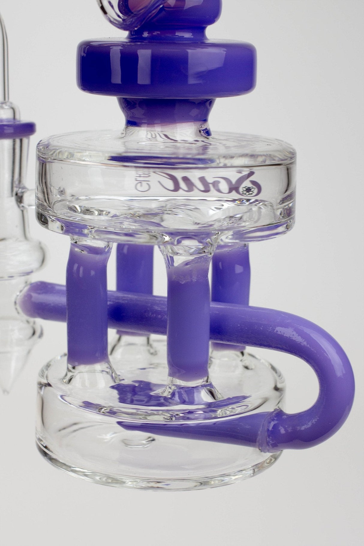 7" SOUL Glass 2-in-1 Double deck recycler bong- - One Wholesale