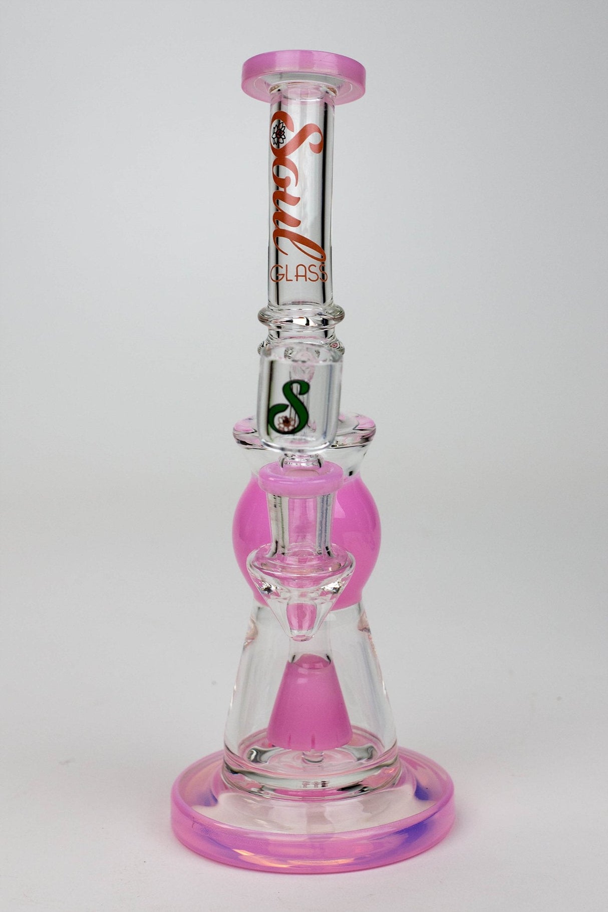 8.2" SOUL Glass 2-in-1 Cone diffuser glass bong- - One Wholesale