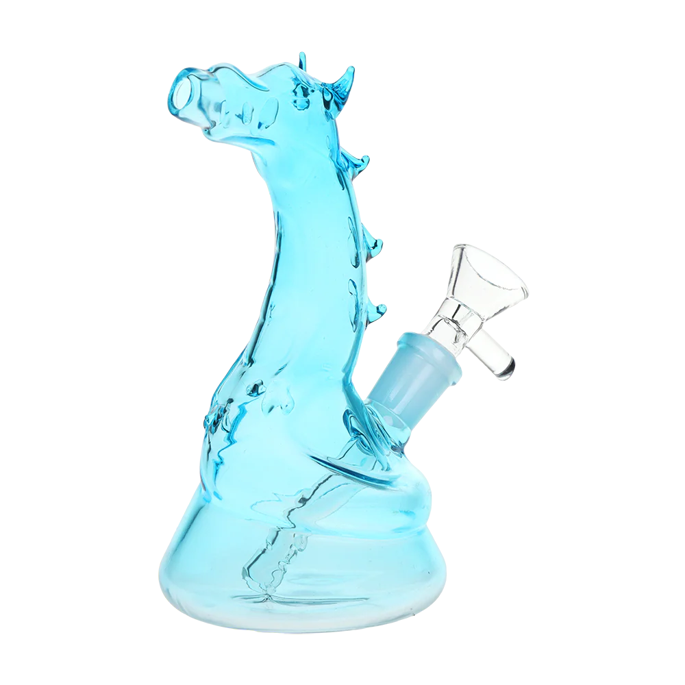 Sesh Gear | 6" Puff The Magic Dragon Waterpipe Glass Bong Smoking Cat Distribution Blue