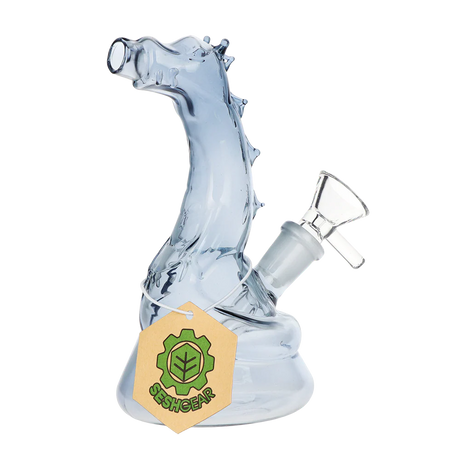 Sesh Gear | 6" Puff The Magic Dragon Waterpipe Glass Bong Smoking Cat Distribution Grey