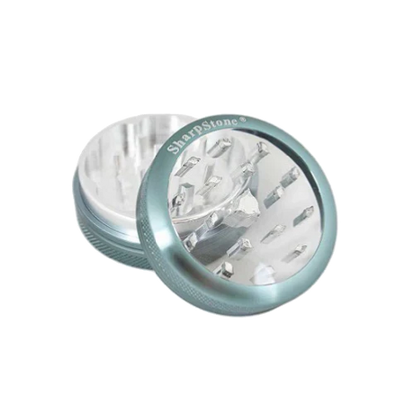 SharpStone® | CLEAR TOP 2 PIECE HERB GRINDER - 2.2" [ GRI906 ]