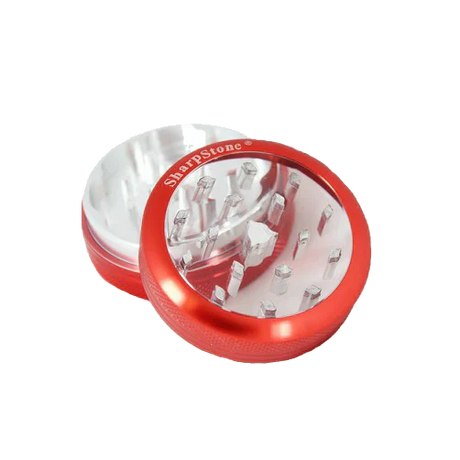 SharpStone® | CLEAR TOP 2 PIECE HERB GRINDER - 2.2" [ GRI906 ]