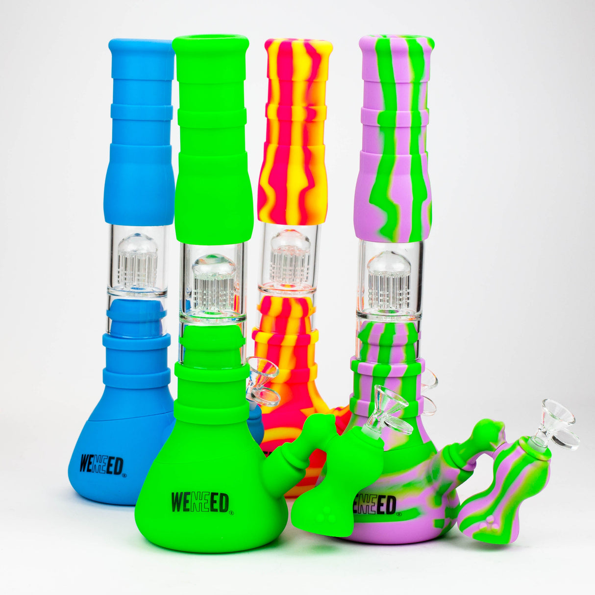 WENEED®-14" Silicone Percolator Water Pipe