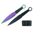 6" Throwing Knives with Black Handle & Sheath Set of 12 [T00046COL-12] Throwing Knife Canadian Distributor