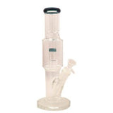 12″ Straight Tube Glass Bong Tire Percolator with Inline Ash Catcher (C2245)