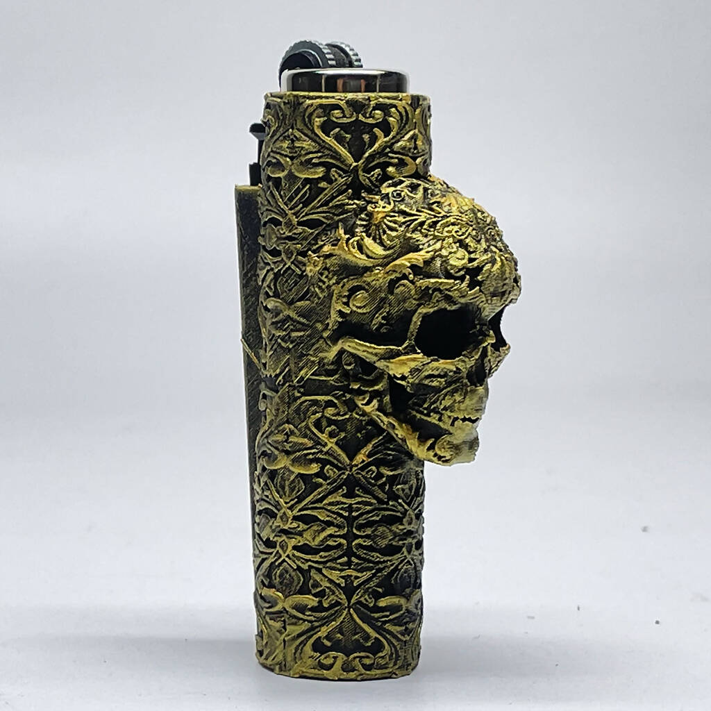 Unique Skull Case Cover for Mini Clipper Lighter