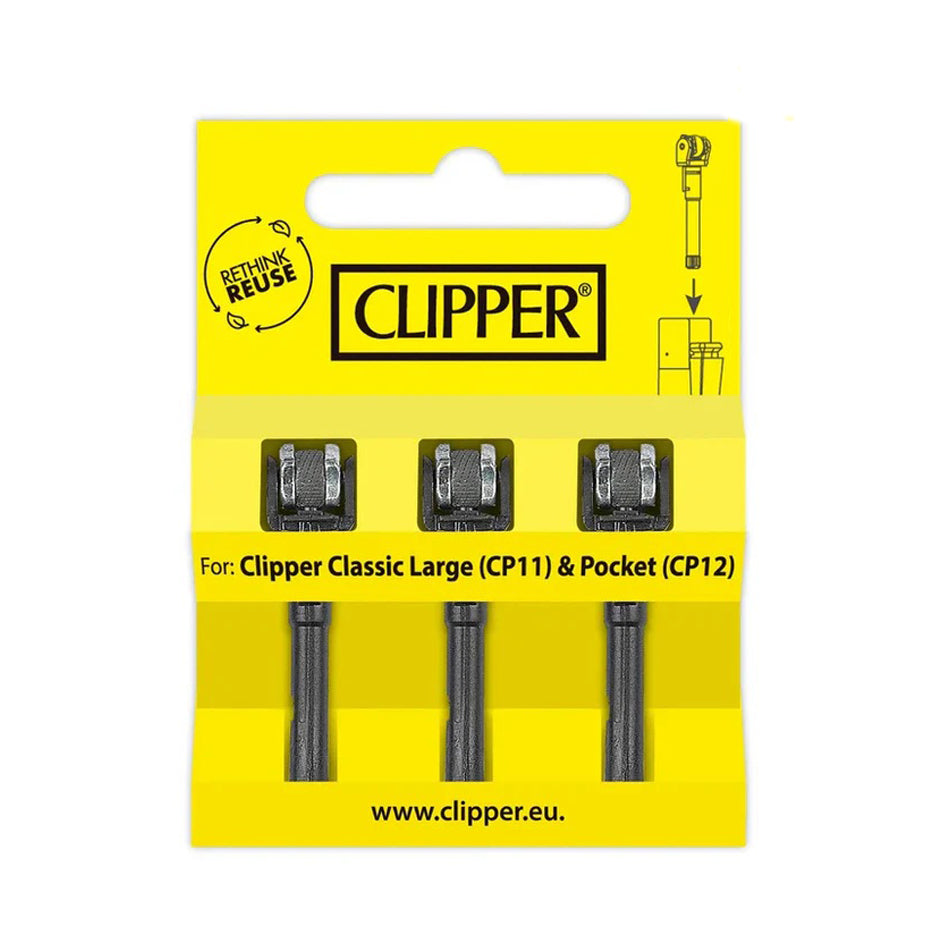 Clipper | Sparkwheel Replacement – 12 Packs (3 Units per Pack) Lighter Smoking Cat Distribution