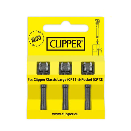 Clipper | Sparkwheel Replacement – 12 Packs (3 Units per Pack) Lighter Smoking Cat Distribution