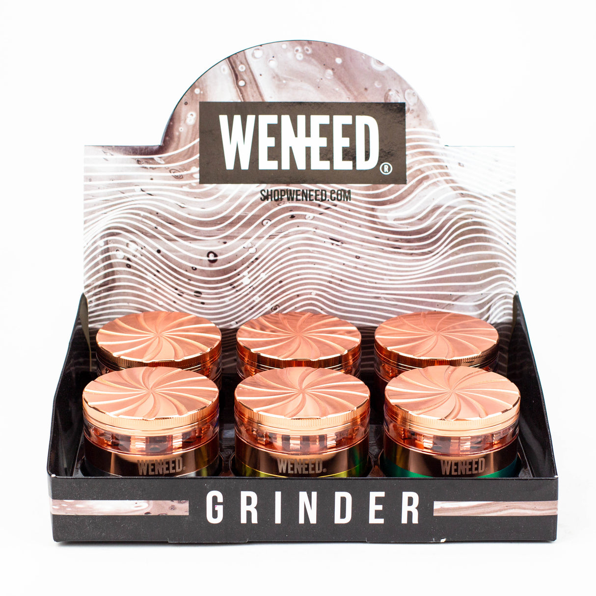 WENEED®-Rose Gold Window Grinder 4pts 6pack