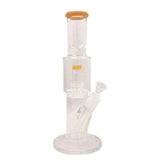 12″ Straight Tube Glass Bong Tire Percolator with Inline Ash Catcher (C2245)