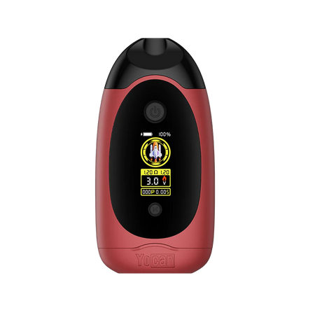 Yocan | Dubb Dual Cartridge Digital Vaporizer Assorted Colours 510 Battery Smoking Cat Distribution(S) BURGUNDY