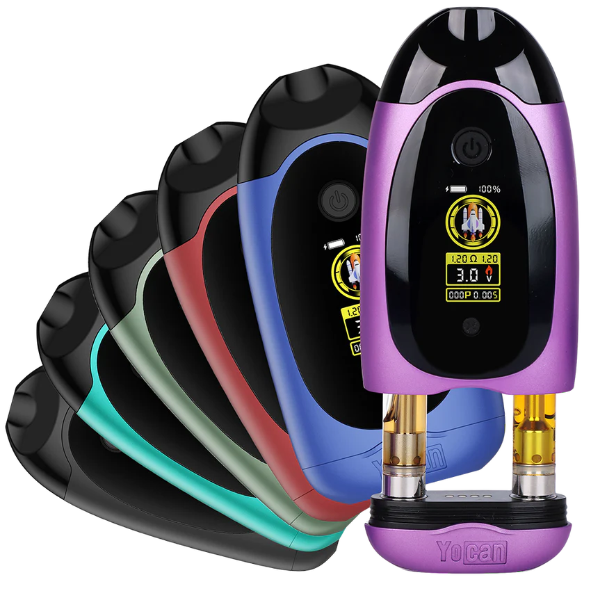 Yocan | Dubb Dual Cartridge Digital Vaporizer Assorted Colours 510 Battery Smoking Cat Distribution(S)