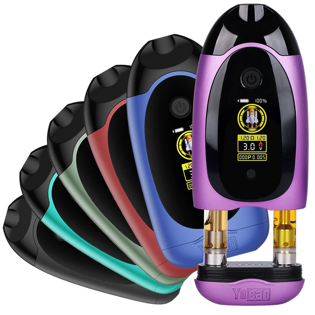 Yocan | Dubb Dual Cartridge Digital Vaporizer Assorted Colours 510 Battery Smoking Cat Distribution(S)