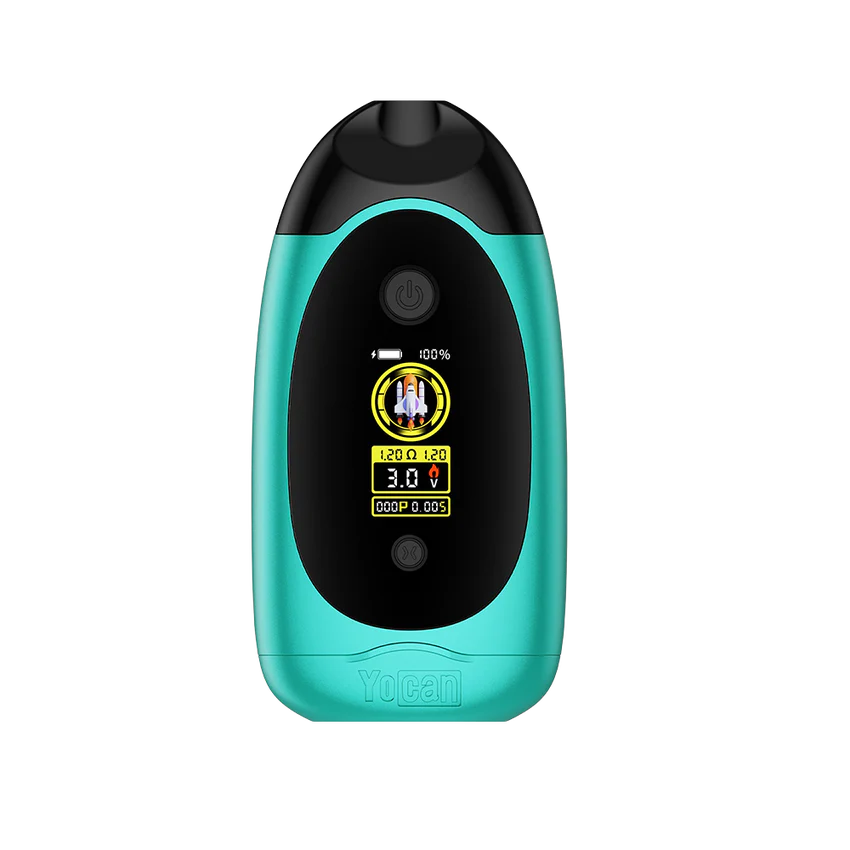 Yocan | Dubb Dual Cartridge Digital Vaporizer Assorted Colours 510 Battery Smoking Cat Distribution(S) TEAL