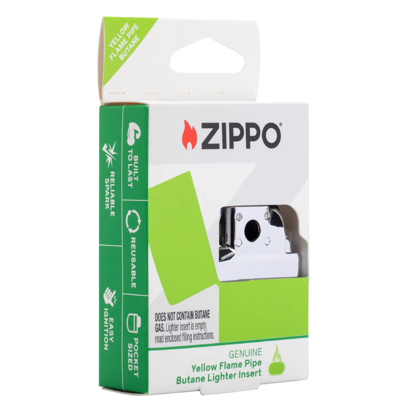Zippo 65888 Pipe Butane Lighter Insert- Yellow Flame Insert · Wick · Flint · Fluid ONE