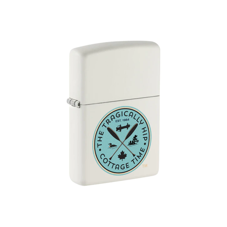 Zippo 214-109022 Tragically Hip Cottage Green Logo Zippo Lighter ONE
