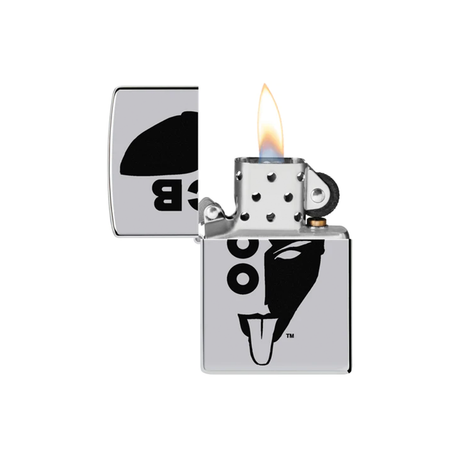 Zippo 250-109226 OCB Reg High Polish Chrome Half Face Zippo Lighter ONE