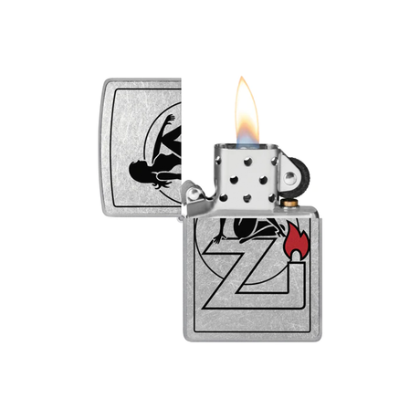 Zippo 207-110241 Flame Girl Lady with Z Zippo Lighter ONE