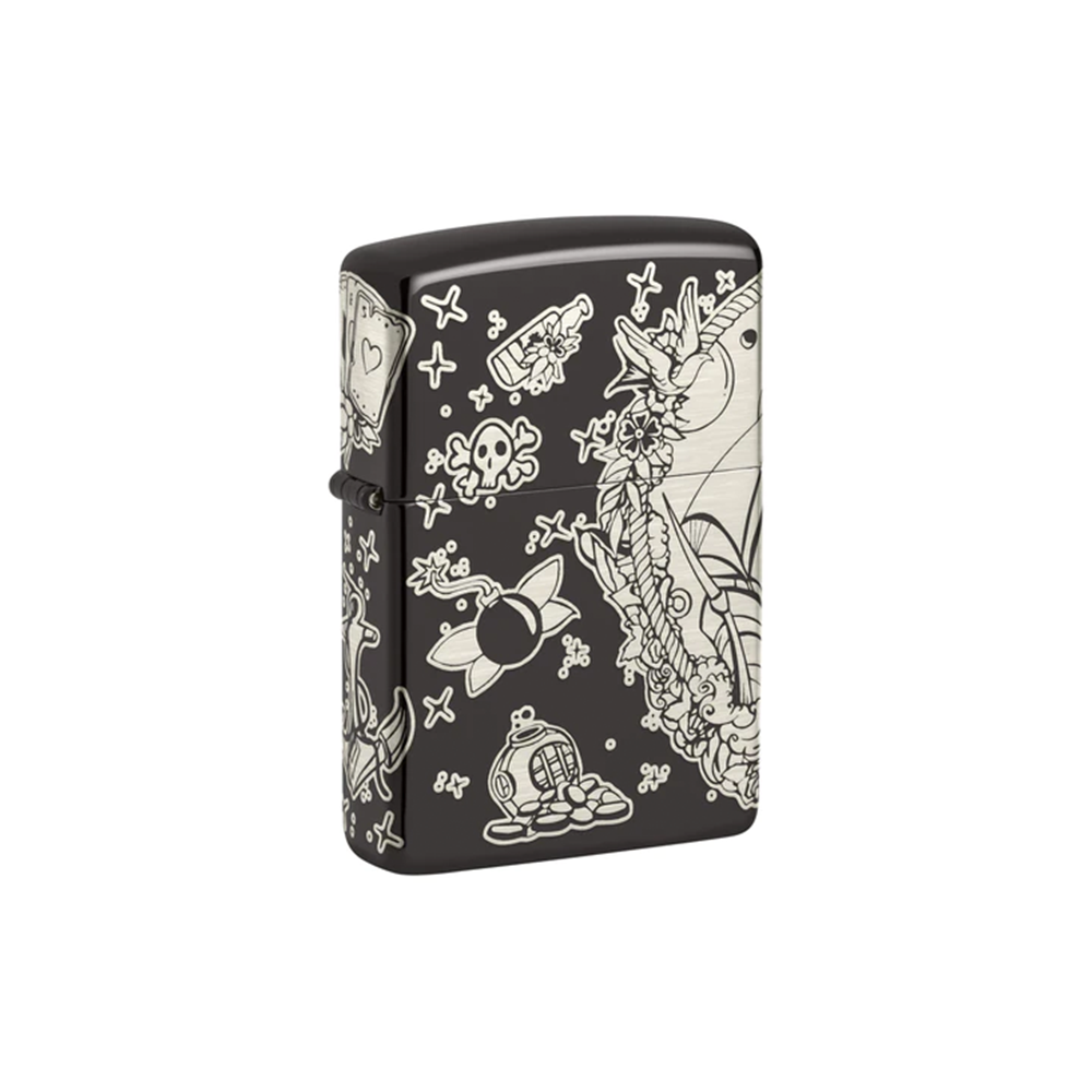 Zippo 48398 Pirates Treasure / Tattoo Theme Design